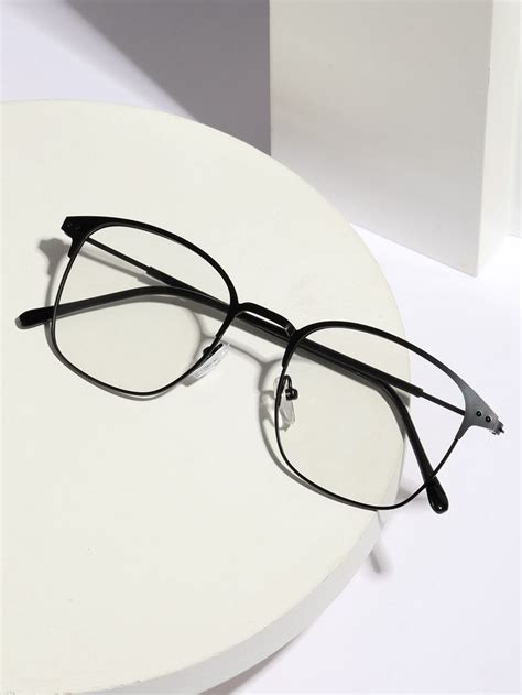 Men Photochromic Square Frame Fashion Glasses With Glasses Chain Mens Glasses Fashion Classy