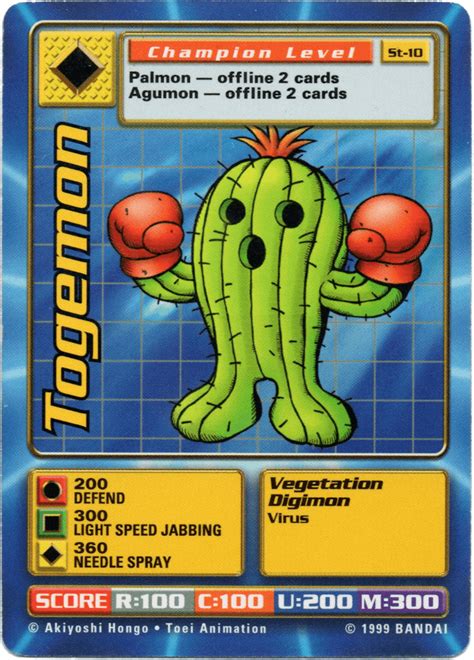 Togemon St Digimon Card Details Digi Battle