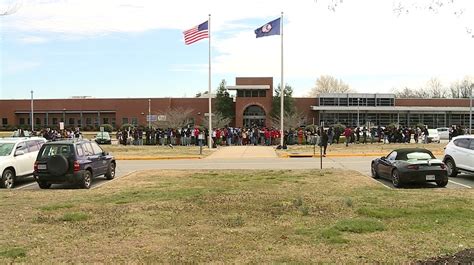 Students protest outside Meadowbrook High School