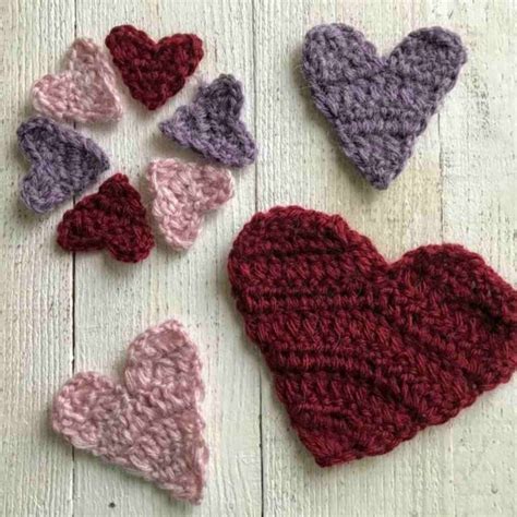 14 Versatile Crochet Heart Appliqué Patterns (To Add a Pop of Love)