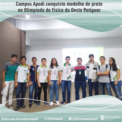 Campus Apodi Conquista Medalha De Prata Na Olimpíada De Física Do Oeste