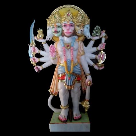 Marble Panchmukhi Hanuman Statue For Worship Size Foot At Rs