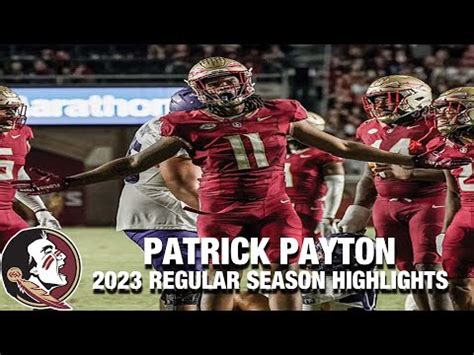 Patrick Payton 2023 Regular Season Highlights | Florida State DL - BVM ...