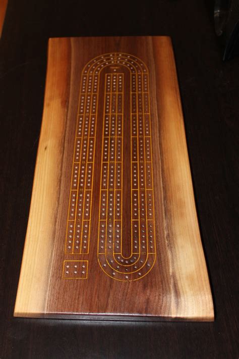 Live Edge Cribbage Board Etsy