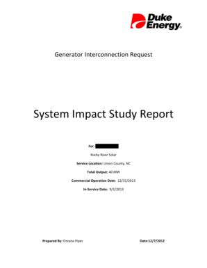 Fillable Online System Impact Study Report Oatioasiscom Fax Email