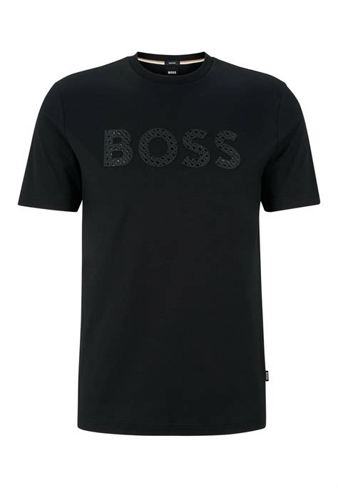 Boss Tiburt T Shirt Imprimé Black Two Noir Zalando Fr