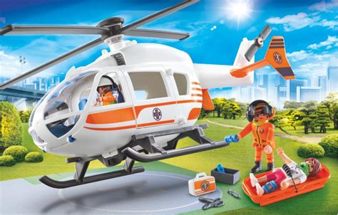 PLAYMOBIL CITY LIFE HELICOPTÈRE DE SECOURS 70048 PLAYMOBIL City Life