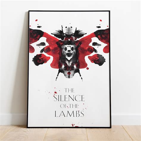 The Silence of the Lambs Poster, Wall Art & Home Decor, Psychological Thriller Movie Poster Gift ...