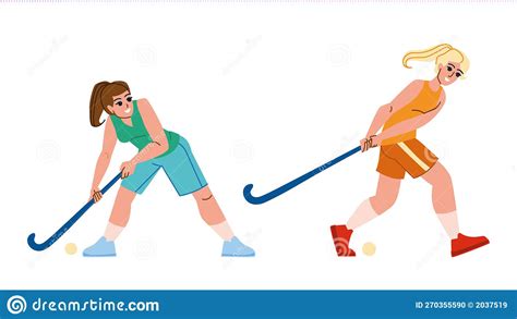 Field Hockey Vector Stock Illustration Illustration Of Outdoors