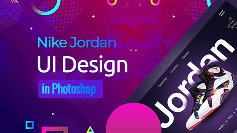 Nike Jordan Design Web App Ui In Photoshop Cs6 Speed Art Youtube