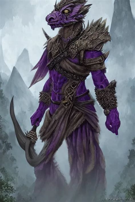 Amethyst Dragonborn Adventurer Ultra Detailed Stable Diffusion