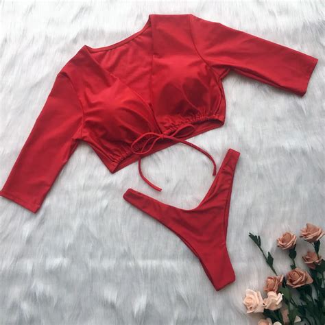 2020 New Amazon Sexy Split Swimsuit Women S Beach Bikini Two Piece Women Swimwear Buy Sexy