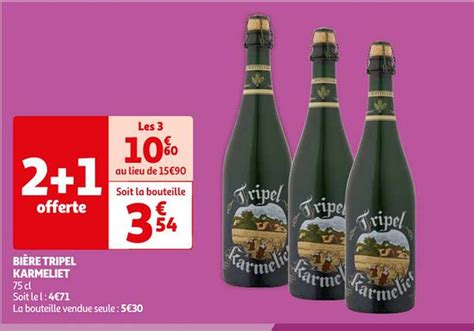 Promo Bi Re Tripel Karmeliet Chez Auchan Icatalogue Fr