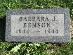 Barbara J Benson M Morial Find A Grave