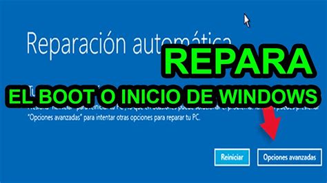 Reparar Inicio De Windows Youtube