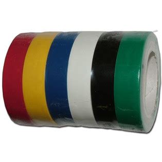 (6) Colored Electrical Tape 1/2in x 20ft U.L.