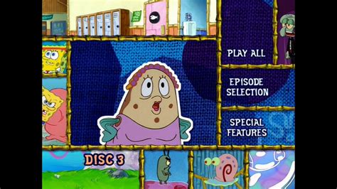 SpongeBob SquarePants Season Disc DVD Menu Plus The Bikini Bottom S Up Tour P