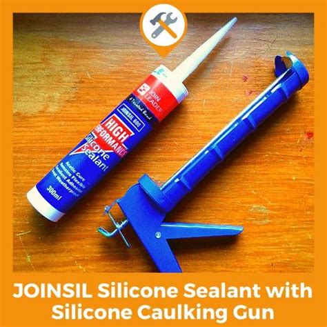 JOINSIL 600 Silicone Sealant Clear With Silicone Caulking Gun Add On