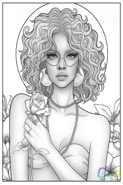 Portrait Coloring Pages For Adults Grayscale Version Artofit