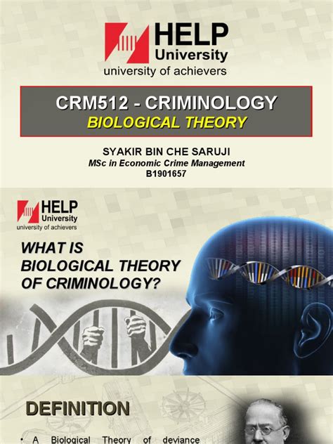 Biological Theory | PDF | Criminology | Crime & Violence