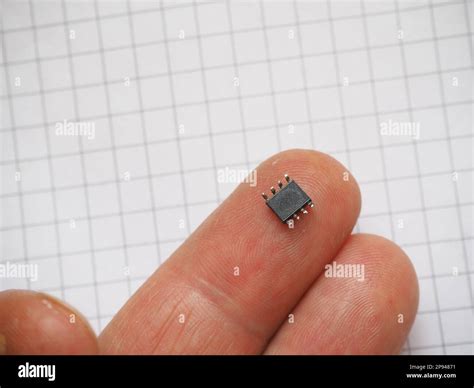 Microchip On The Finger Semiconductor Technologies Concept With Text