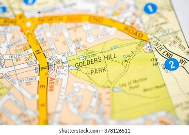 Golders Hill Park London Uk Map Stock Photo Shutterstock