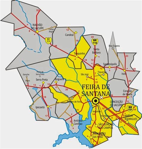 Mapas De Feira De Santana BA MapasBlog