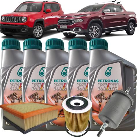 Kit Filtros De Ar Óleo E Combustivel Jeep Renegade 1 8 Flex E Fiat Toro