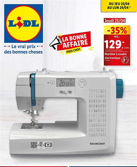 Promo Machine Coudre Lectronique Silvercrest Chez Lidl Icatalogue Fr