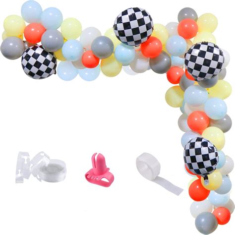 Amazon K Kumeed Racing Car Balloons Arch Garland Kit Racing Car