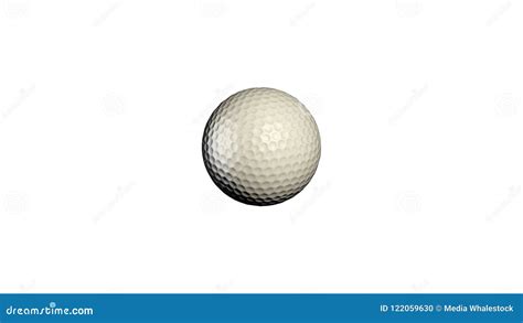 Golf Ball Rotating On White Background. Golf Ball Animation Stock ...