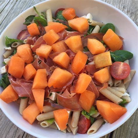 Zomerse Pastasalade Met Parmaham En Meloen Food I Love