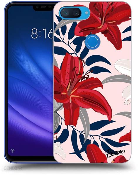 Silikonowe Prze Roczyste Etui Na Xiaomi Mi Lite Red Lily