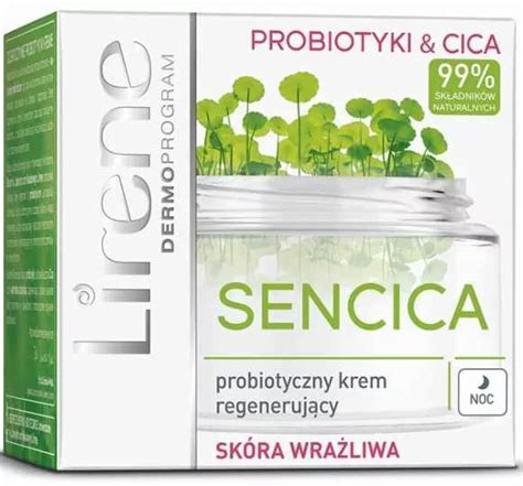 Lirene Sencica Probiotyczny Krem Regeneruj Cy Na Noc Sk Ra Wra Liwa