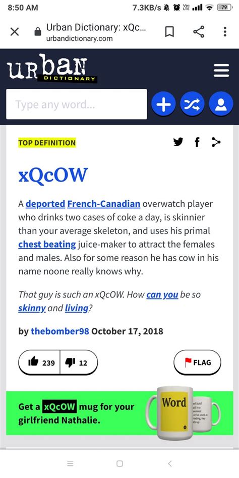 Urban Dictionary spitting facts 💯 : r/xqcow