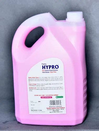 Pink Liquid Herbal Phenyl Floor Cleaner Rose Hypro Packaging Type Can