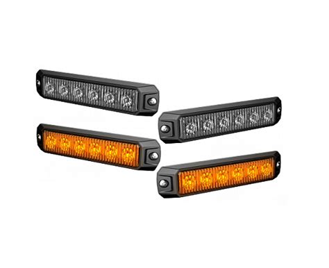 4x STROBOSKOP 6 LED LAMPA OSTRZEGAWCZA 12 24V CE Carado Polska