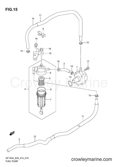 Fuel Pump Serial Range Four Stroke Outboard Df