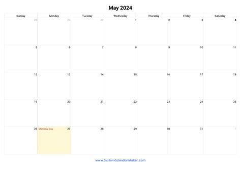 May 2024 Calendar With Holidays Usa Printable Worksheets Online Tommi