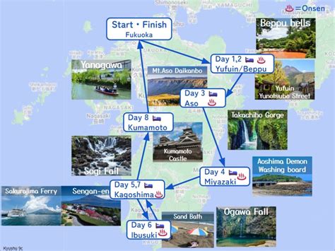 Kyushu 9 Days Itinerary C Drive Japan