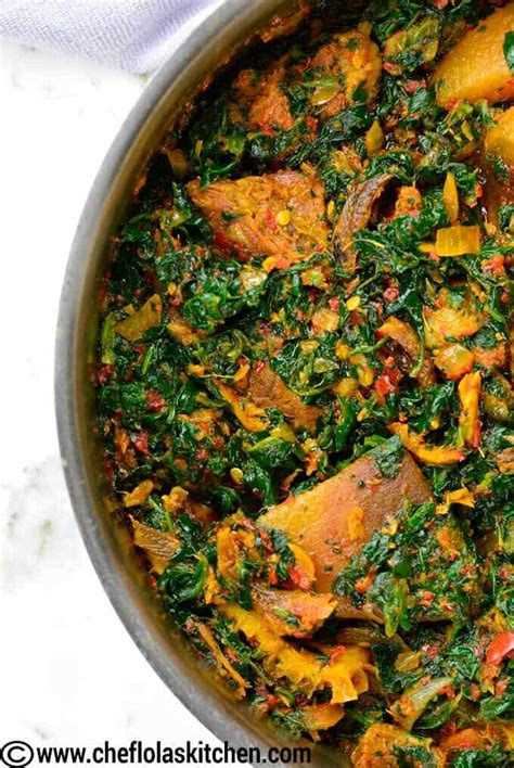 Spinach Stew Efo Riro Chef Lola S Kitchen