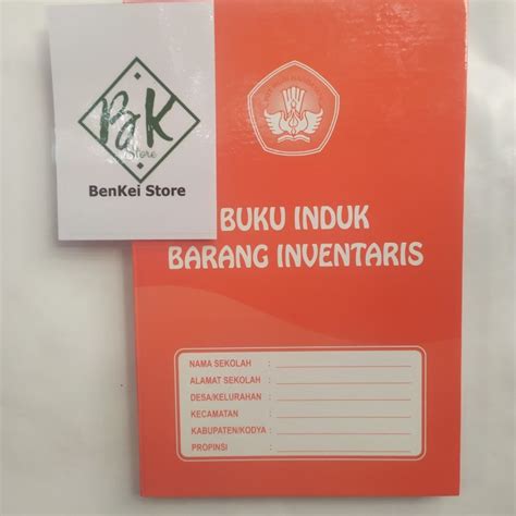 Jual Secr Buku Induk Barang Inventaris Administrasi Sekolah Terbaru