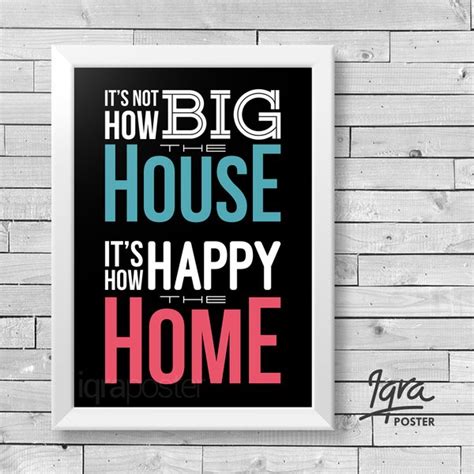 Jual Poster Bingkai Motivasi Keluarga Home House Bw Hiasan