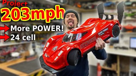 Worlds Fastest Rc Car 1st Run More Power Youtube