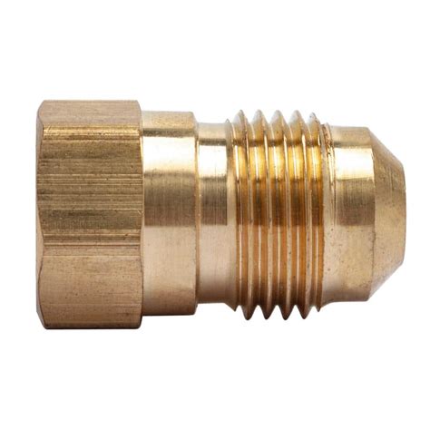 Ltwfitting 3 8 In Od Flare X 1 4 In Fip Brass Adapter Fitting 30 Pack Hf466430 The Home Depot