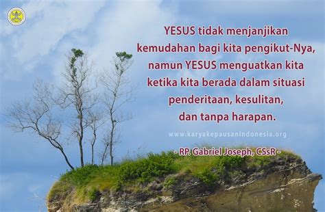 Yesus Berjanji Akan Menguatkan Kita Situs Resmi Biro Nasional Karya