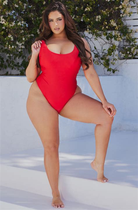 Bridget 1 Piece Swimsuit Red Fashion Nova