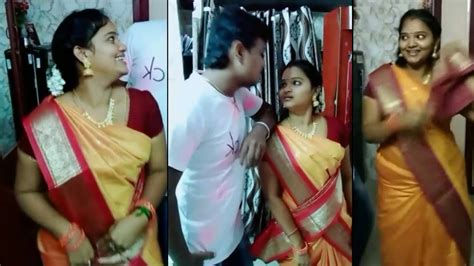 Tamil Husband And Wife Making Romantic Tik Tok Acting Youtube