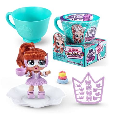 Itty Bitty Prettys 2 Pack Tea Party Surprise Series 2 Little Teacup Doll Assortment With 10