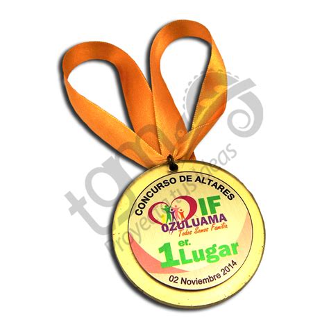 Medalla Redonda Tgm Trofeos Y Grabados M